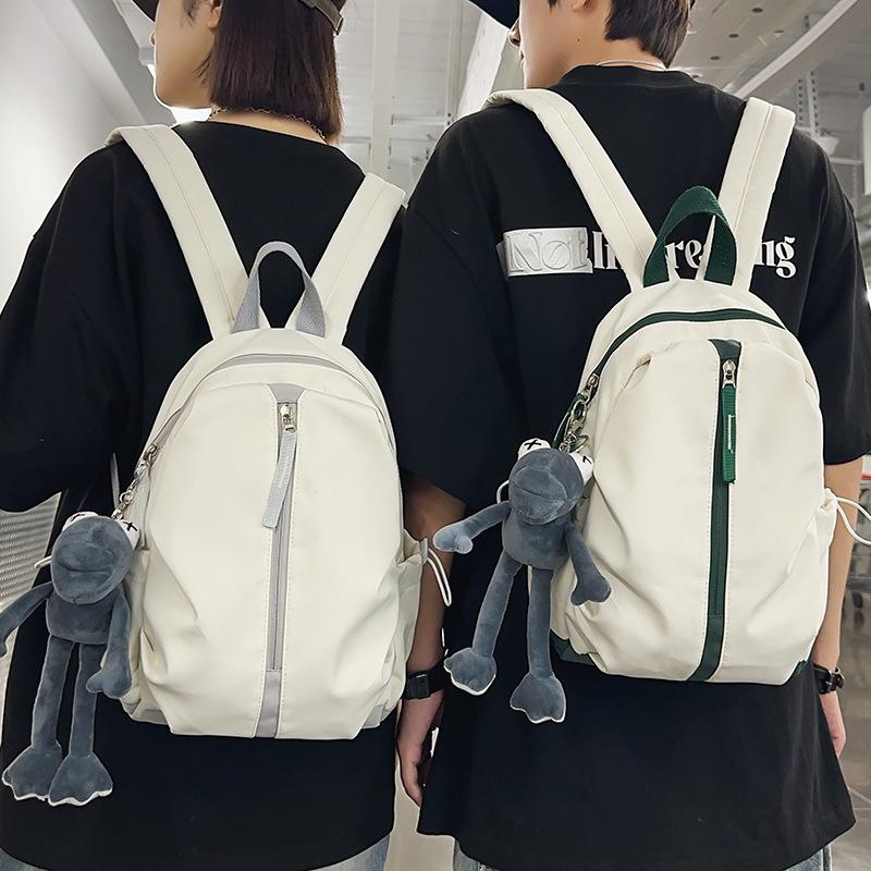 Children's Small Schoolbag for College Students Simple New Small Backpack for Girls Men's Contrasting Color Backpack for Girls