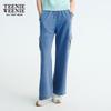 Teenie Weenie Women's Faux Denim Straight-Leg Sweatpants