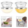 Rice Washing Bowl Colander Bowl Stainless Steel Colander with Mixing Bowl, for Salad Mixing