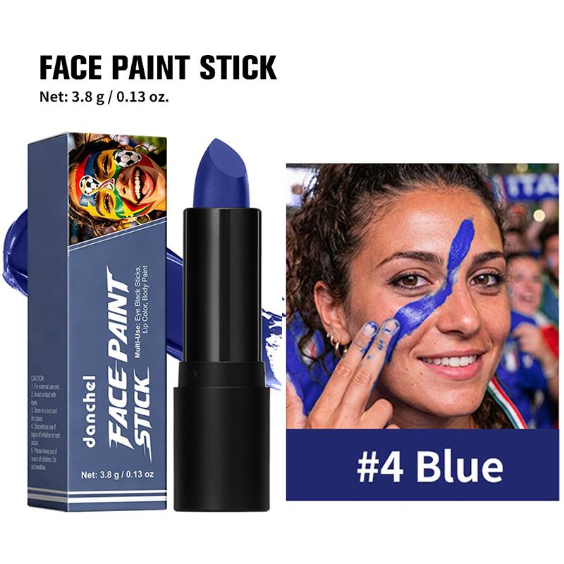 Stick Colore Vivace per Pittura Facciale da Tifoso Sportivo Crayon per Tatuaggi sul Corpo Artistico Portatile Impermeabile Trucco per il Giorno della Partita Multicolore Forniture per Feste