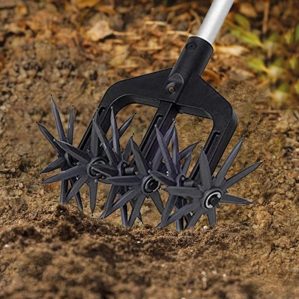 Detachable Rotary Cultivator Hand-Held Soil Loosener Durable Manual Aerators  Transplant