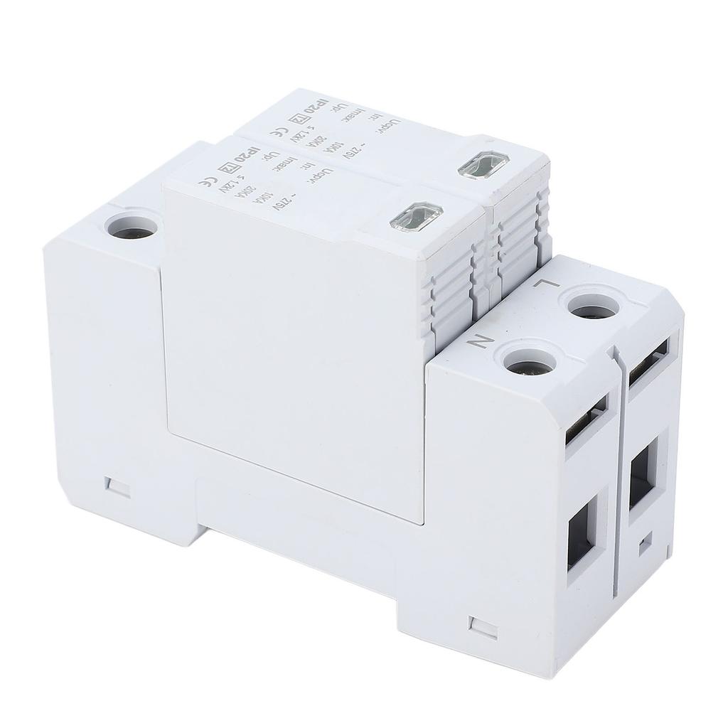 Surge Protector 2P 10‑20KA AC SPD 35mm Rail Installation Surge Protective Device for Home 275VAC