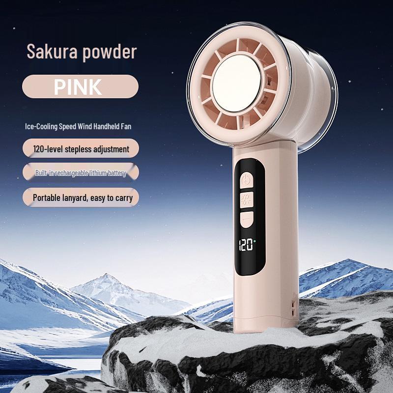 Portable High-Speed USB Mini Fan with Digital Display and Semiconductor Cooling