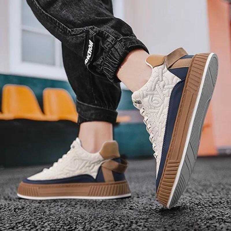 Chunky Men Sneakers Shoe Light Luxury Brand Shoes for Men Comfortable Men Sports Shoes Casual Vulcanized Shoes Tenis Masculino