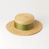 European and American spring and summer new multi-color decorative with flat-top straw straw hat outdoor travel sunscreen sunshade flat-top straw hat