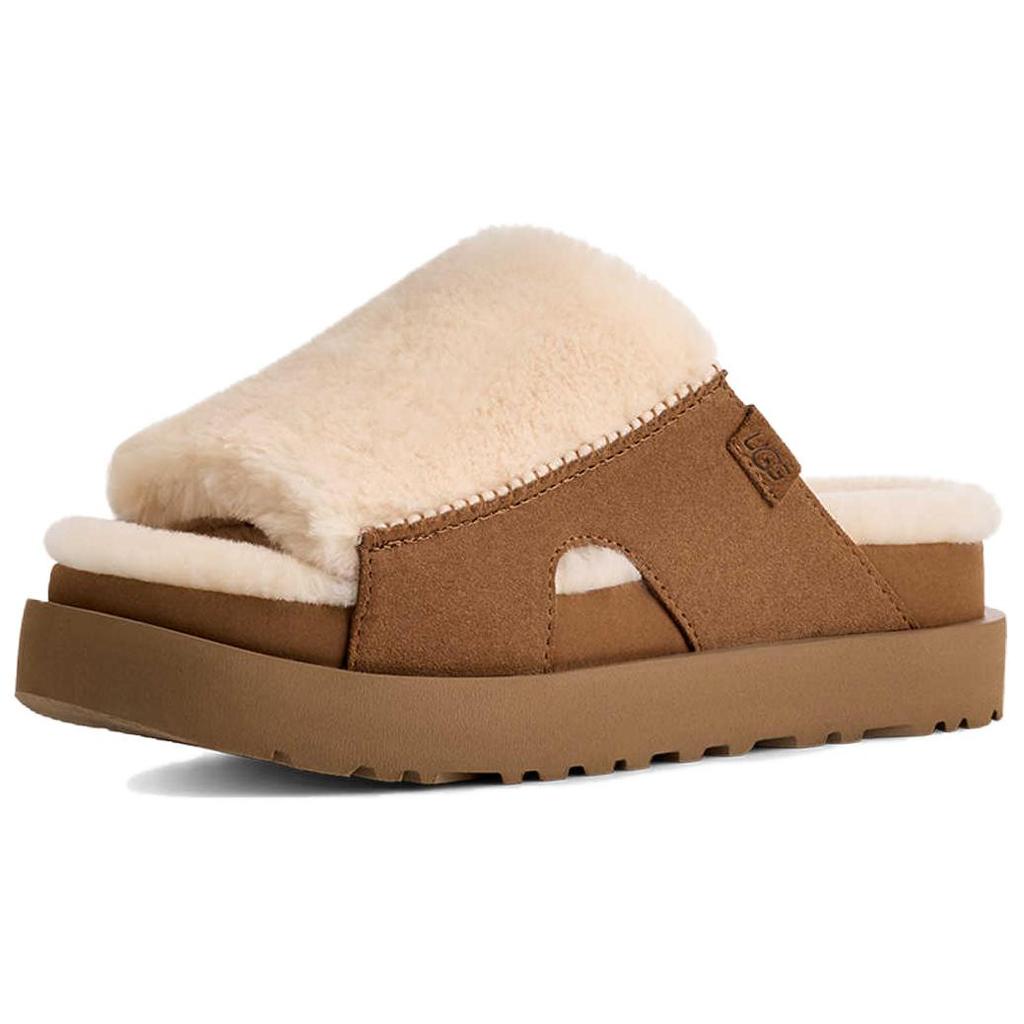 UGG Bayonna Fashionable Comfortable EVA Anti-Wear Slide Sandals Women sandals White Brown 1174551-NCHS