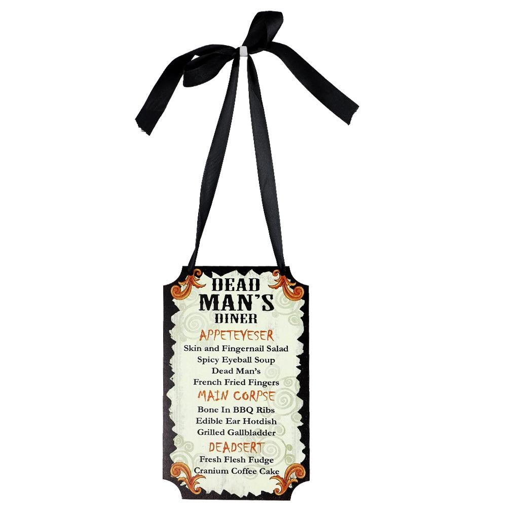 

Украшения на деревянную дверную табличку на Хэллоуин, подвесной кулон в виде черепа на окно, украшение на дверь в стиле праздника