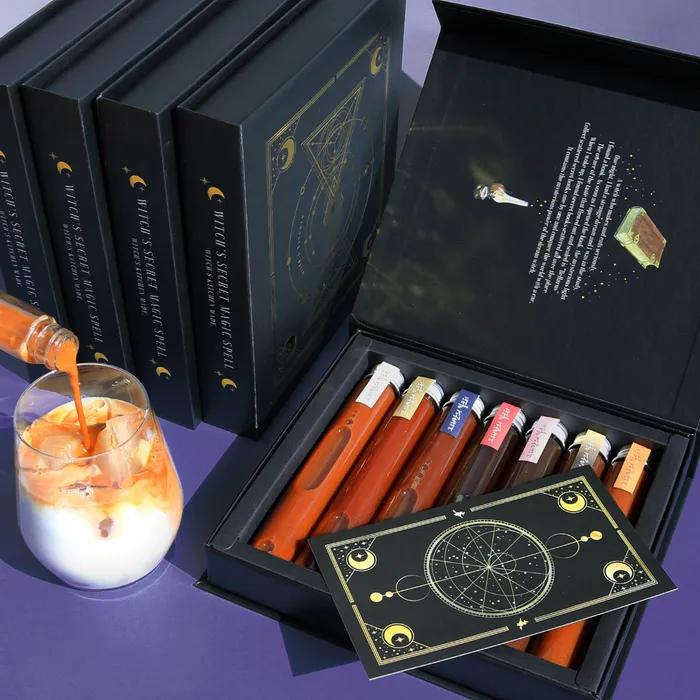 

Рекомендация по подарку на день рождения_Книга Ведьмина кухня Молочный чай Эмоциональный Домашний Кафе Набор для подарка Молочный чай