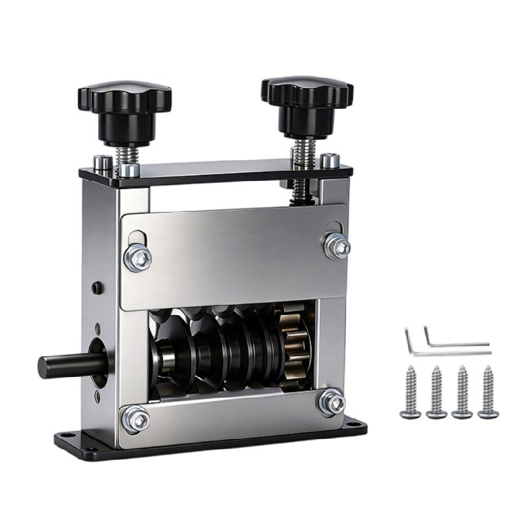 Drahtabisoliermaschine mit 6 Kanälen & 5 Klingen Tragbarer Aluminiumrahmen Drahtabisoler für Bohrerstrom oder Handkurbel