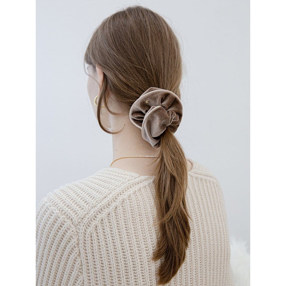 

Бархатная резинка для волос с окантовкой Jp-21-029S BEIGE