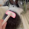 Pettine in Silicone per Piccoli Animali Coniglio Toelettatura Tosatrice Spazzola per Pelo per Cavia Cincillà Pulizia Strumento per la Toelettatura Accessori Coniglio