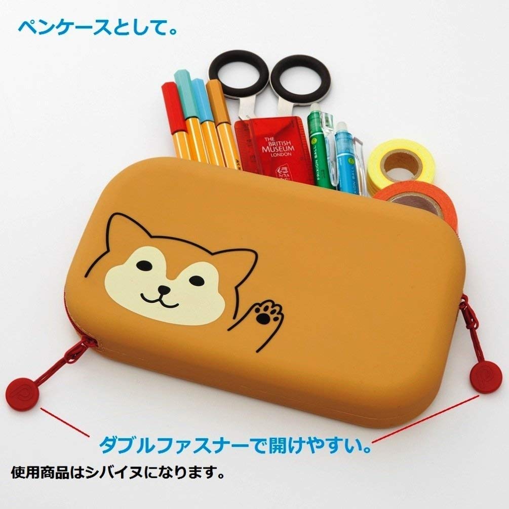 LIHIT LAB Zipper Pouch Punilabo Shiba Inu A7716-2