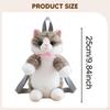 Cat Backpack, Functional Stuffed Animal Bag, Realistic Doll And Secure Storage for Women, Suitable
