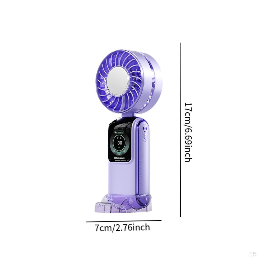 Cooling Fan 100 Adjustable Speed Quiet Desk Table with LED Display Portable for Fitness Camping