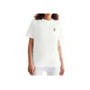 Auf Weicher Hautfreundlicher Lässiger Rundhals Kurzarm T-Shirt Unisex Oberteile Weiß 1WE10060069