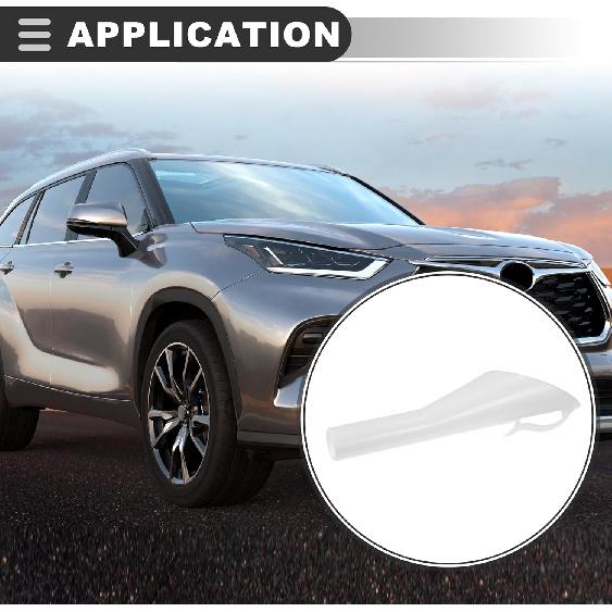 Motoforti Rear Fuel Tank Fuel Filler Funnel Tube, for Jeep Grand Cherokee 2014-2021, Plastic, 68158775AC, White