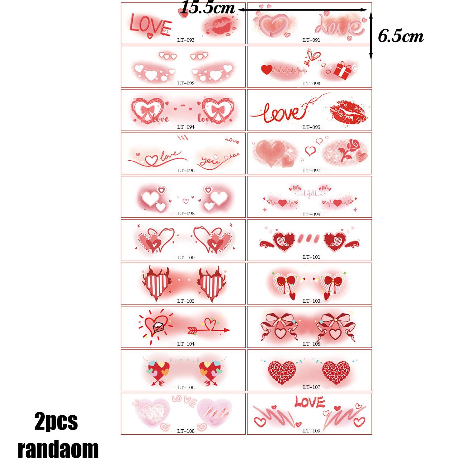 

2/5Sheets Cute Valentine s Day Blush Heart Face Stickers Girl Daily Makeup Sticker Blush Sexy Temporary Tattoos Sticker 2025 New