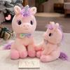 Pink Sitting Unicorn Doll Plush Toy Unicorn Doll Children Soothing Rag Doll Girl Birthday Gift