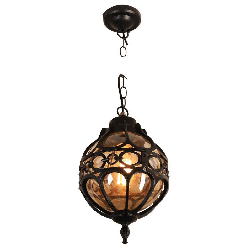 Outdoor Hanging Light Retro Balcony Pendant Lamp Hotel Restaurant Decoration Lighting Villa Doorway Vintage Porch E27 Style