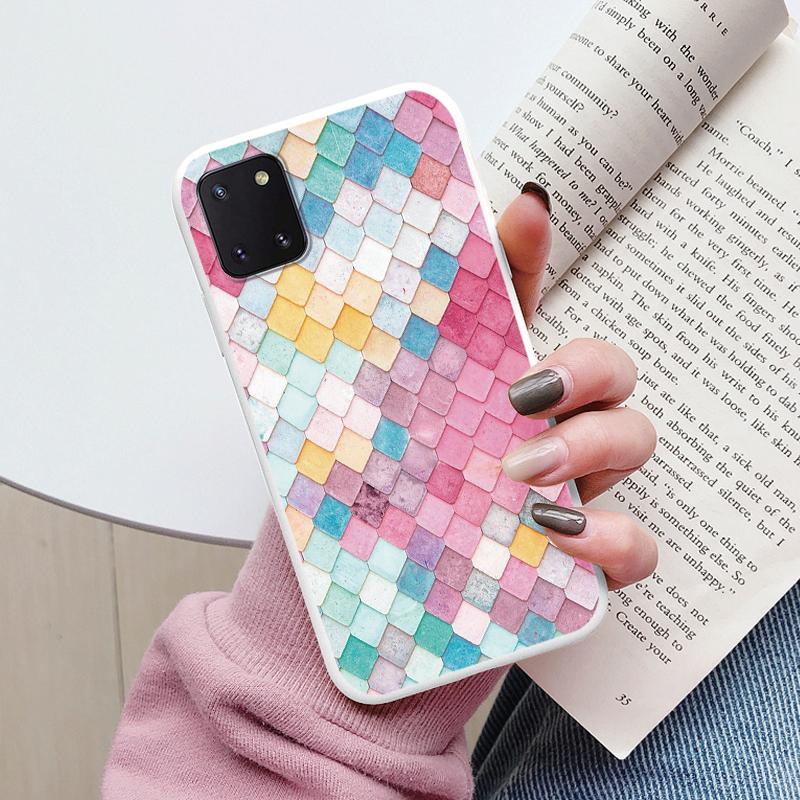 Cute Painted Cover For Samsung Galaxy Note 10 Lite Case Soft Cover TPU Funda Soft Bumper For Samsung Note10 Pro Sunflower Daisy