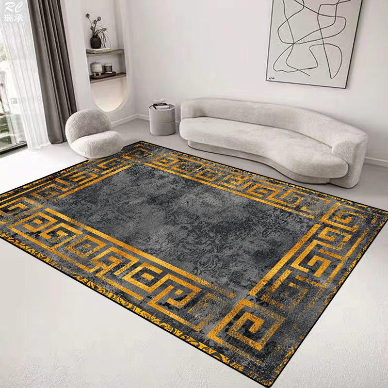 European Style Luxury Carpet Living Room Home Decoration Rug Large Bedroom Bedside Non-slip Rug Customizable Coffee Table Mat