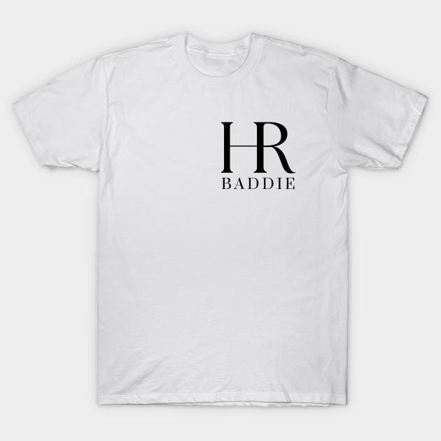 

Men Black Print T-shirt Hr Baddie No-Cut Transfer Paper Print Cotton Tshirt M білий