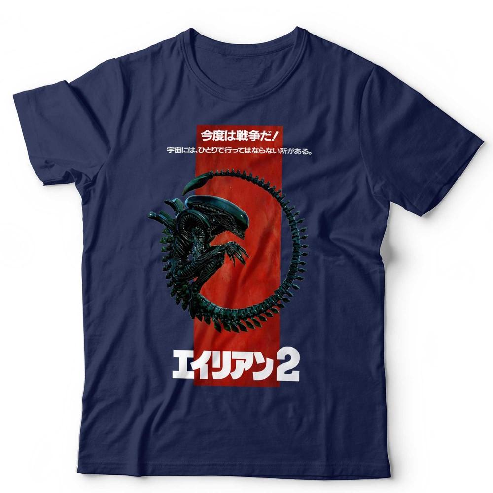 Alien Xenomorph TShirt Japanese Poster Style SciFi Horror Tee Aliens 40th S