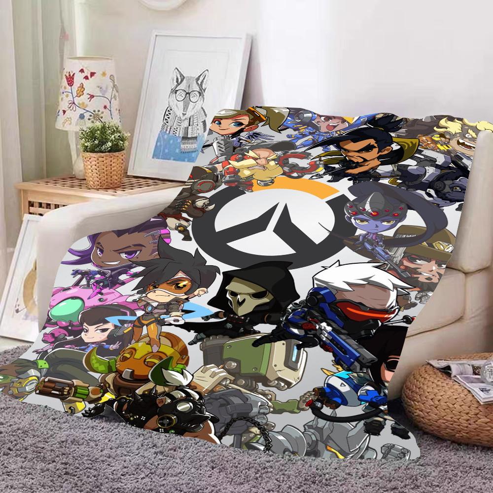 Game O-Overwatch FPS First Person Sports Blanket Design Lightweight For Dorms, Naps, Living Room, Office,Sofa,All-Season
