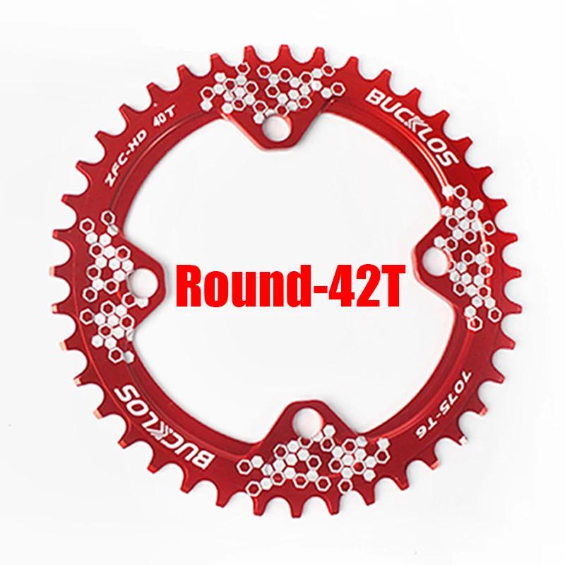 BUCKLOS Fahrrad 104 BCD Kettenblatt rund oval Fahrradkettenblatt 30T 32T 34T 36T 38T 40T 42T Narrow Wide Kettenblatt Fahrradteil