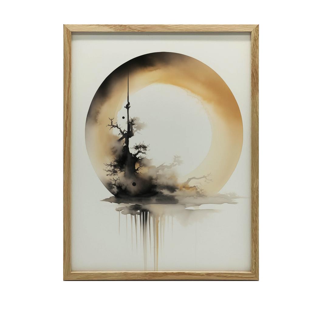 Koło Zen Koło Zen, 50X70 Cm, Bez Ramy, Płótno Premium Na Blejtramie
