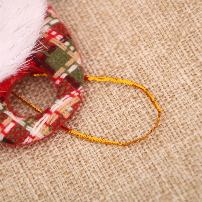 4 Pcs Christmas Ornaments Sitting Doll Hanging Pendant Party Supplies for Holiday Wedding Party Wreath Decoration