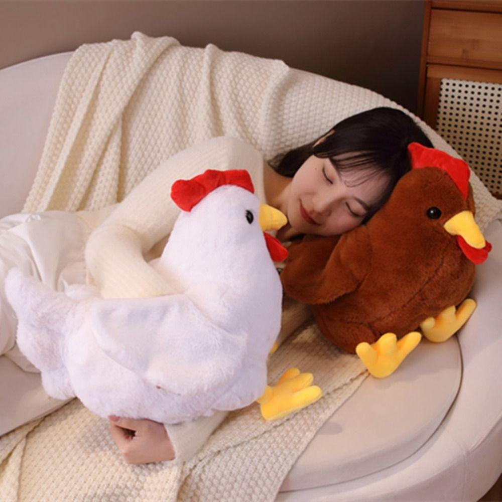 Rooster Chick Doll Throw Pillow Hen Chicken Plush Dolls Simulation Chicken Plush Toy  Kids Gifts
