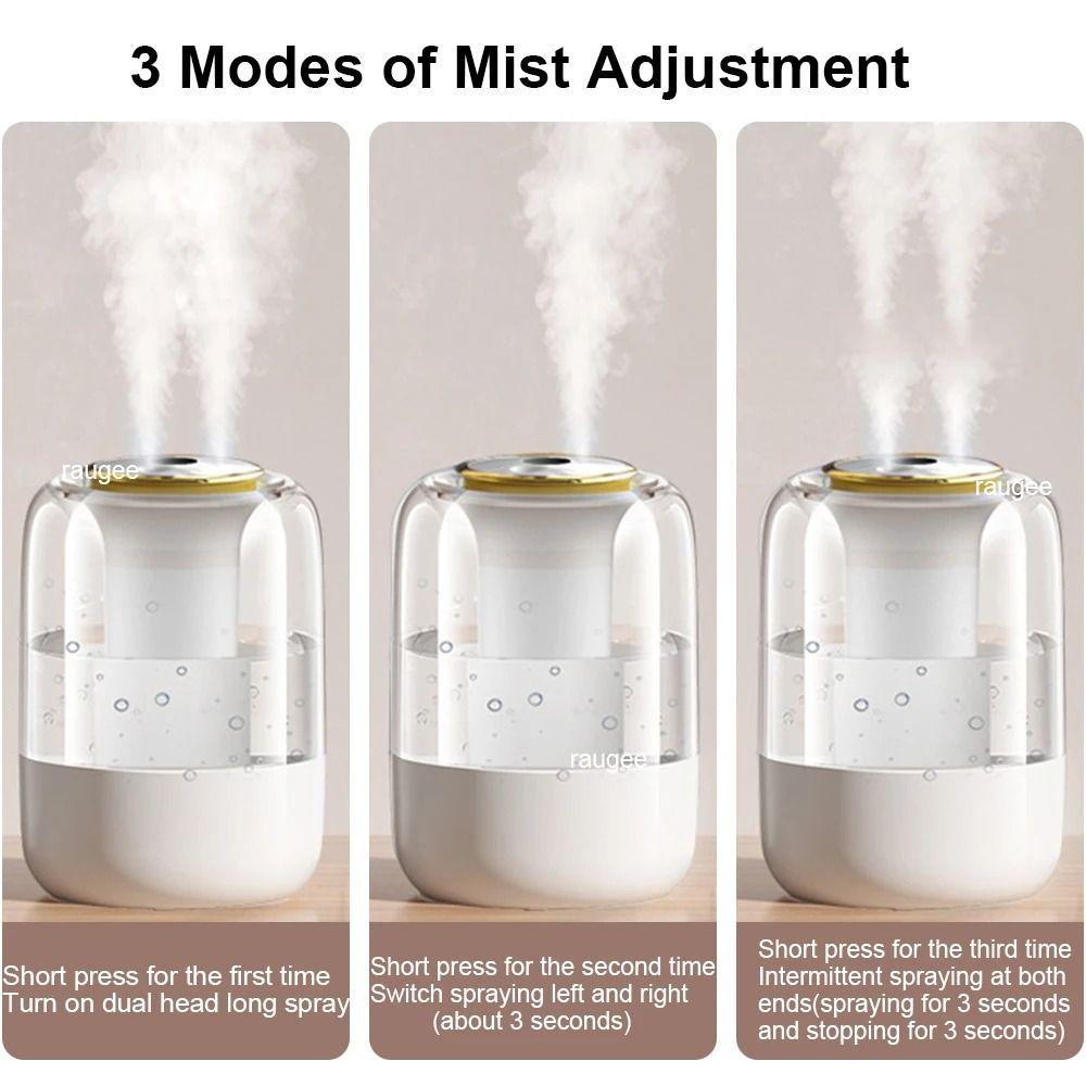 Adjustable Mist Air Humidifier Colorful Night Light Mist Air Purifier Desktop Fogger Home Use