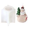 Silicone Candle Making Molds Santa Claus Series Soap Molds Silicone Crafting Molds Silicone Ornament Moulds for Candle