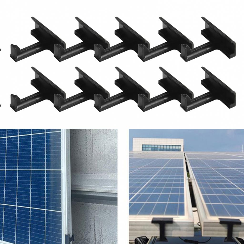 10pcs Water Drainage Clips 30mm Black Home & Garden