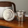 Large-Capacity Titanium-Plated Thermos Flask with Tea Brewing and Separation for Health Preservation