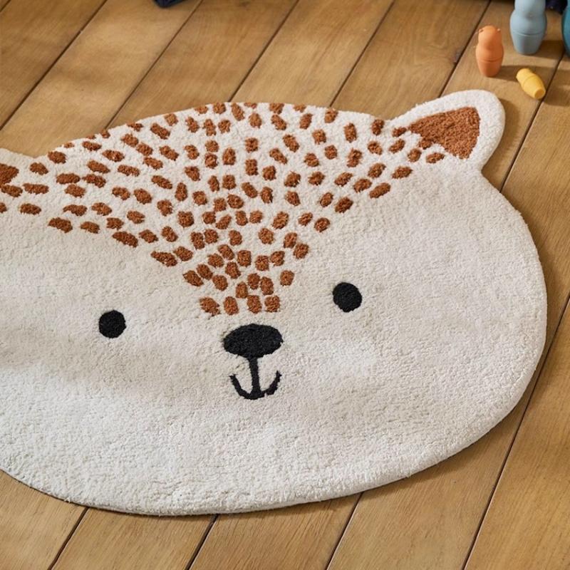 Animal Patterns Carpets for Living Room Cute Panda Bedroom Decor Carpet Thick Plush Children Floor Mat Fluffy Soft Cloakroom Rug