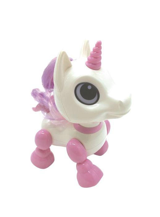 Power Unicorn Mini Unicorn Robot - Light and Sound Effects - Hand Clap Control - Repeat