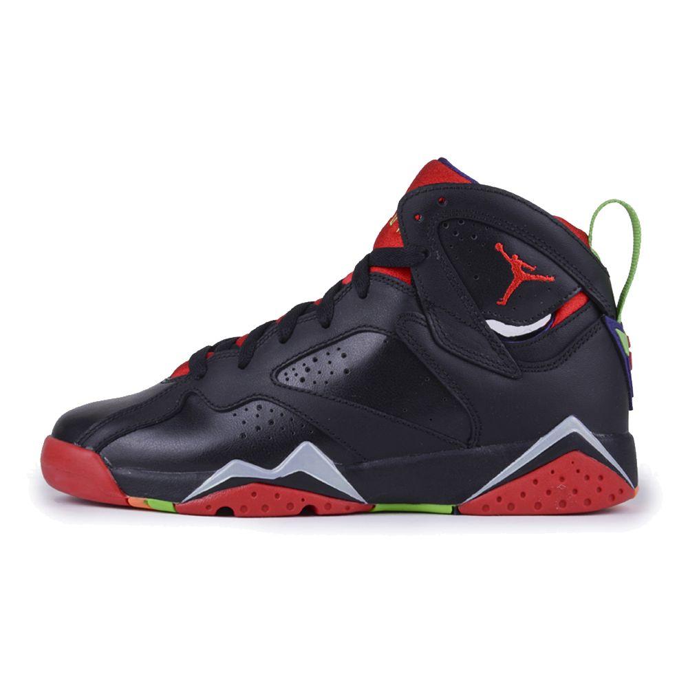

Детские кроссовки Air Jordan 7 Retro BG Marvin the Martian Black blck unvrsty-rd-grn-pls-cl-gry 304774-029