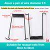 Diametro Filo 2mm 3mm 4mm Filo d'Acciaio per Molle Ritorno Forte Molla a Doppia Torsione