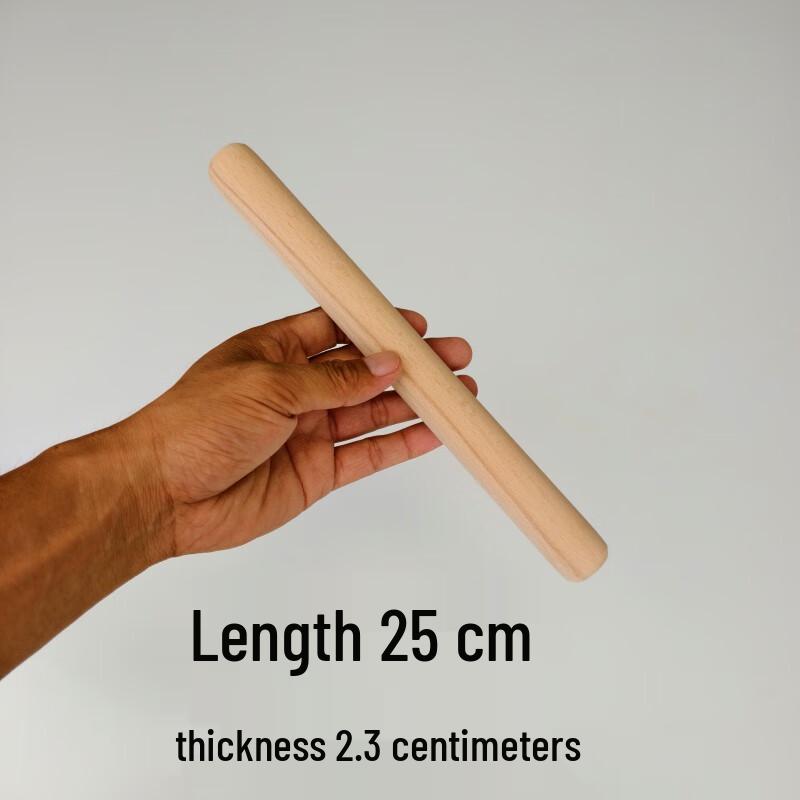 Solid Beech Wood Rolling Pin Set