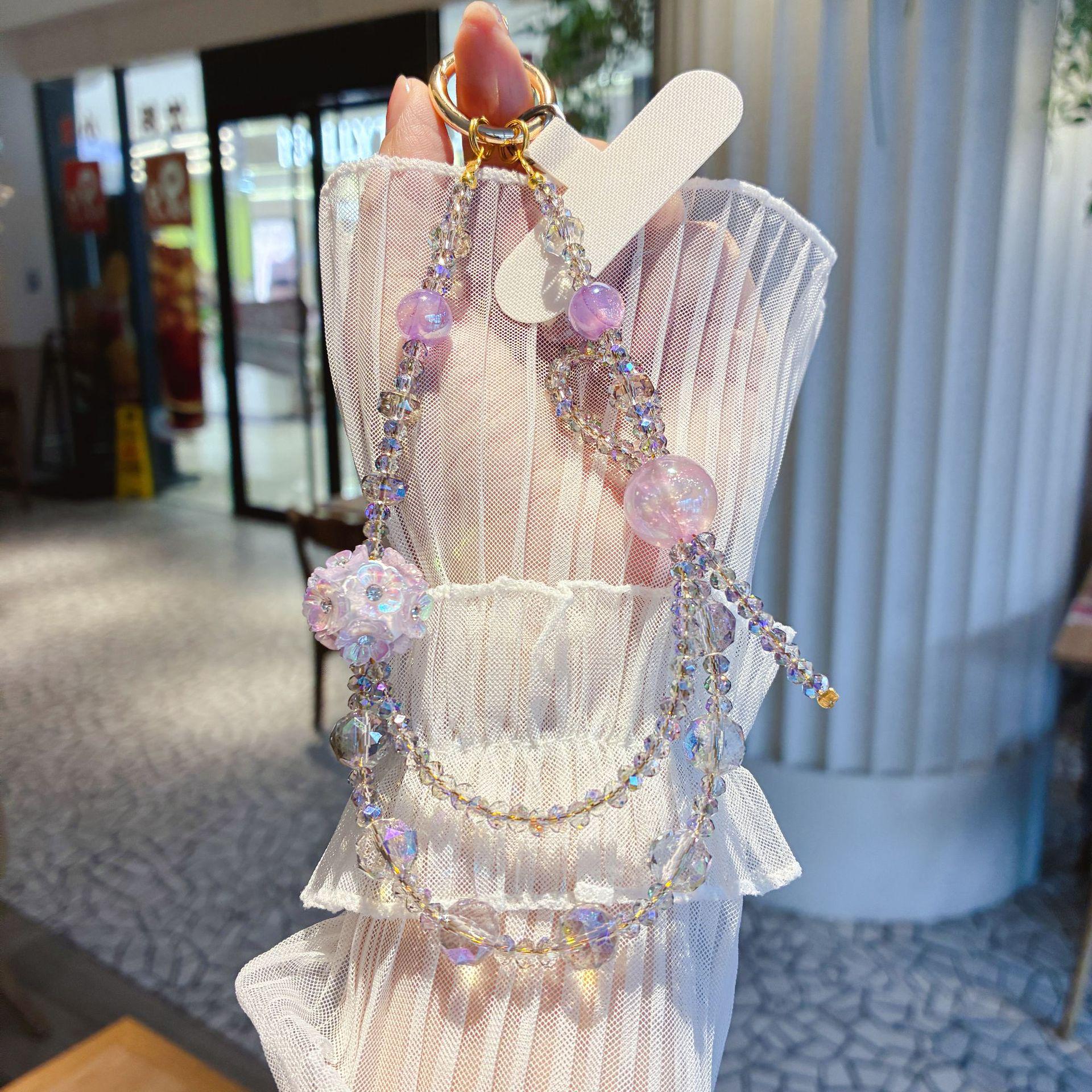 Элегантная кисточка из циркона, бусины, подвеска, цепочка для мобильного телефона