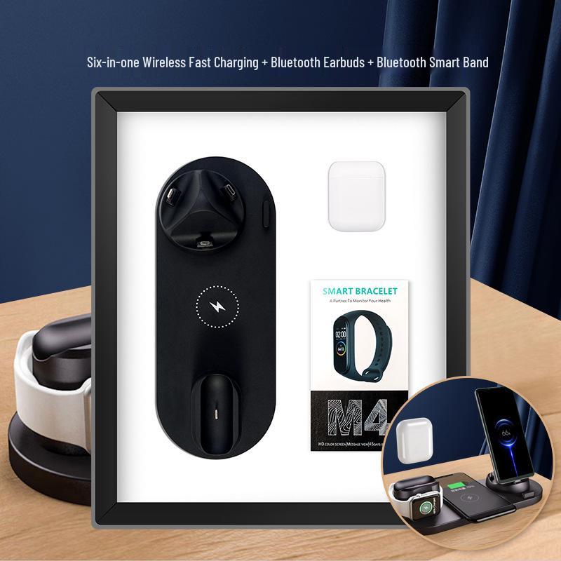 Wireless Charger Gift - Customizable Six-in-One for Company Events and Souvenirs