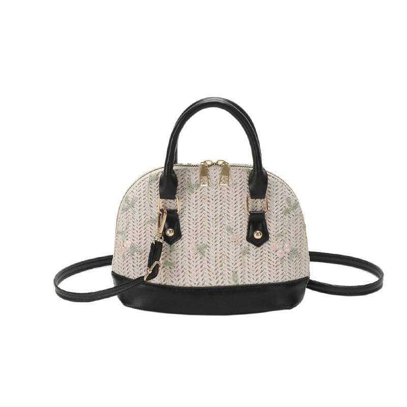 Stylish Vintage Shell Bag For Women In Black Beige Brown And Khaki Perfect For Casual Daily Use