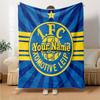 1PC 1 Fc Lokomotive Leipzig Custom Name Patterned Flannel Blanket Suitable For All Seasons for Home Decor Warmth and Comfort Gifts Holiday Present