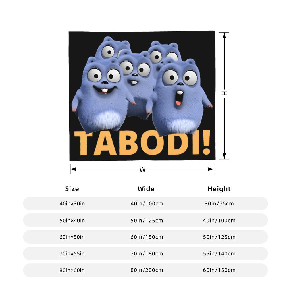 Tabodi und Grizzy Flanelldecke Cartoon Anime Fantastische Überwurfdecke für Sofa Bettwäsche Wohnzimmer 200x150cm Steppdecke