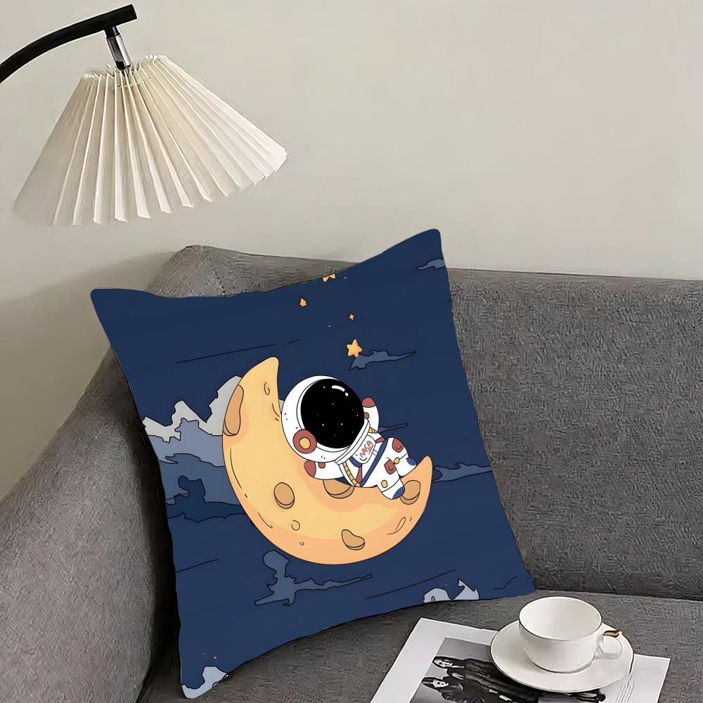Astronaut Leuke Kussenhoes Kussensloop Ultrazacht Huidvriendelijke Stof Wolkachtig Comfort Verborgen Rits