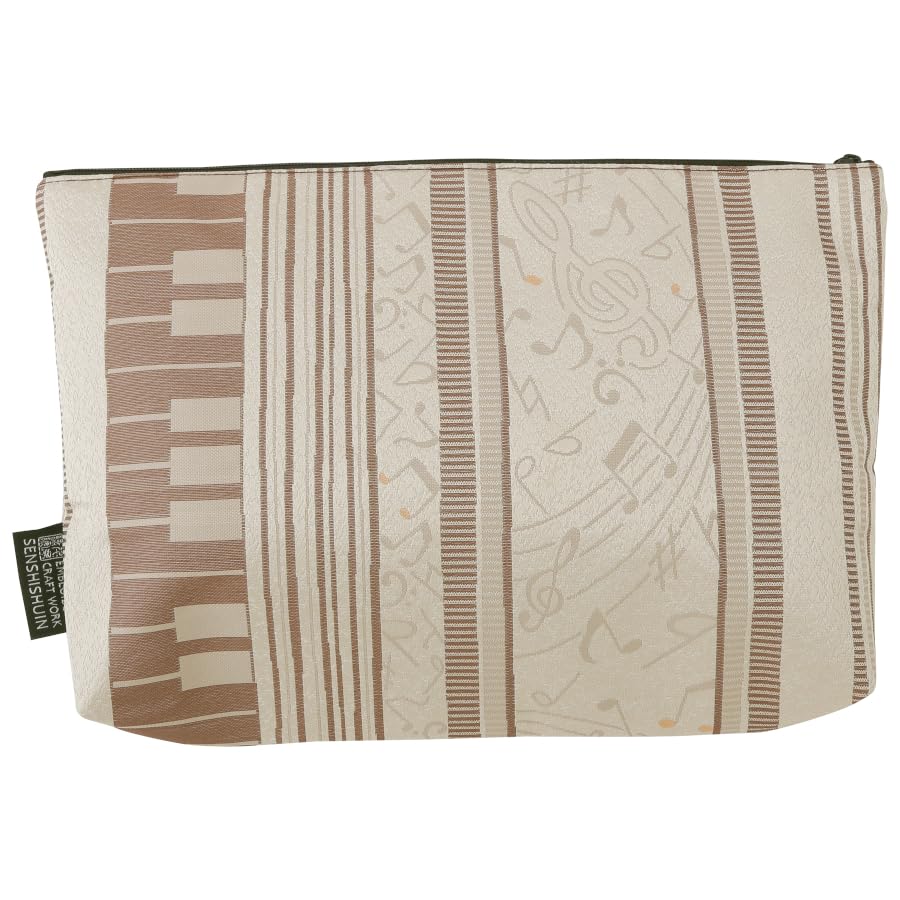 Senshishuin Nishijin Brocade Stamp Book Case Flaxen Waltz Pouch/Shrine (Lined) (Large)