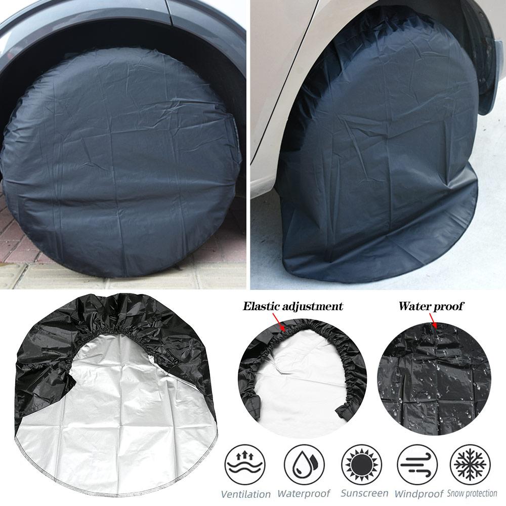 4PCS 27-32 Inch Car Tires Storage Bag Wheel Tire Covers Case Vehicle Wheel Protector for RV Truck Car Camper Trailer Wheel Cover