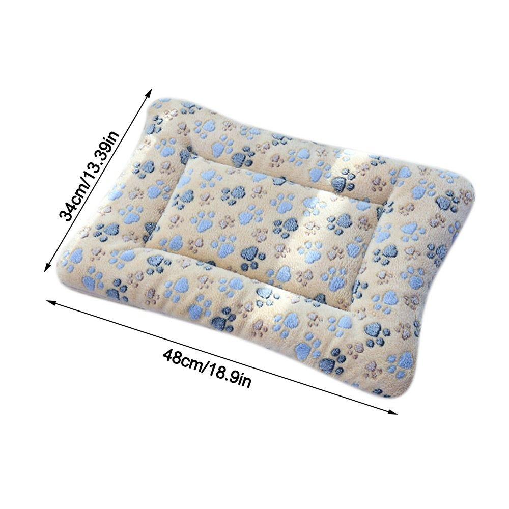 Dog Cat Accessories Dogs Pet Pad Blanket Thickened Warm Kitten Cushion Pet Sleeping Bed Mat